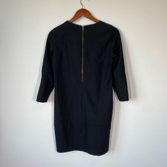 People Black 3/4 sleeve dress Sz Small - Picture 3 of 11